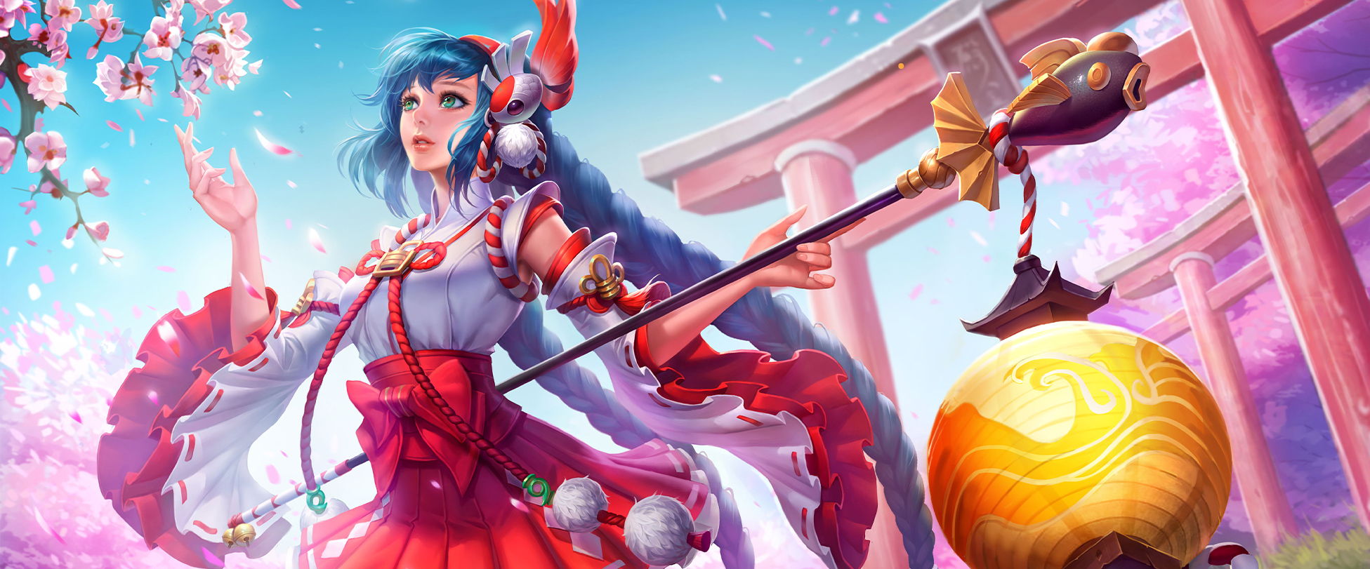 Da Qiao skin: Ise Shrine Maiden