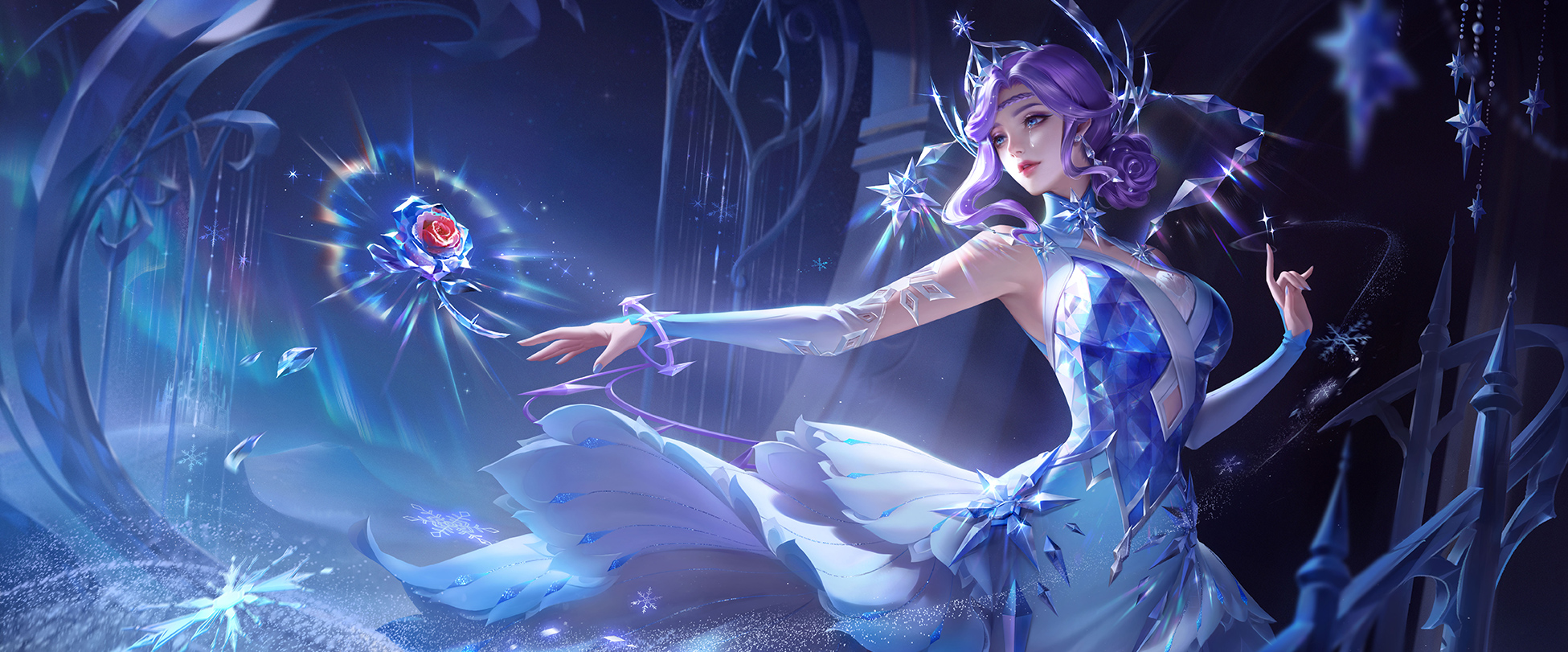 Lady Zhen skin: Snow Waltz