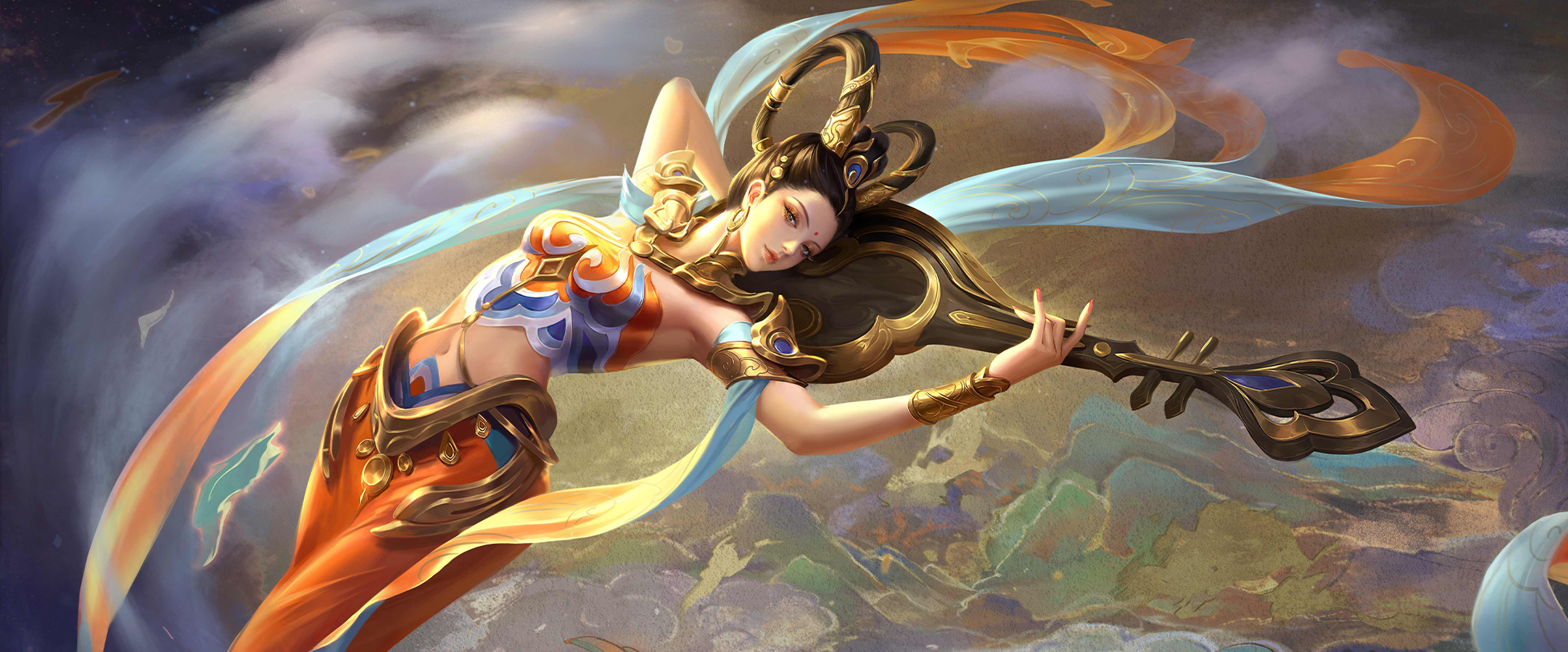 Yuhuan skin: Flying Apsaras