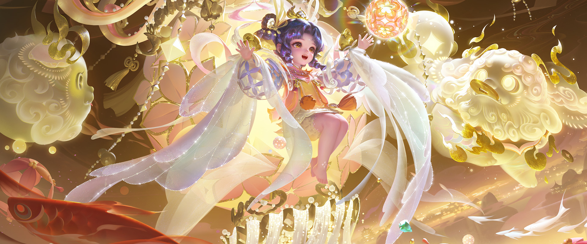 Cai Yan skin: Wish of Fortunes